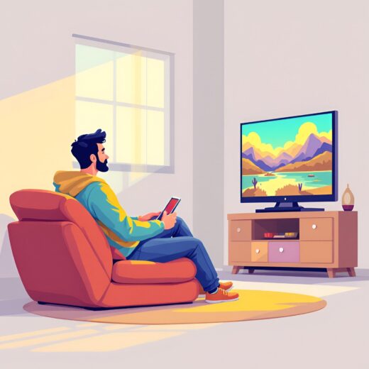 (Beispielbild) Mann Fernsehen Unterhaltung Bildschirm